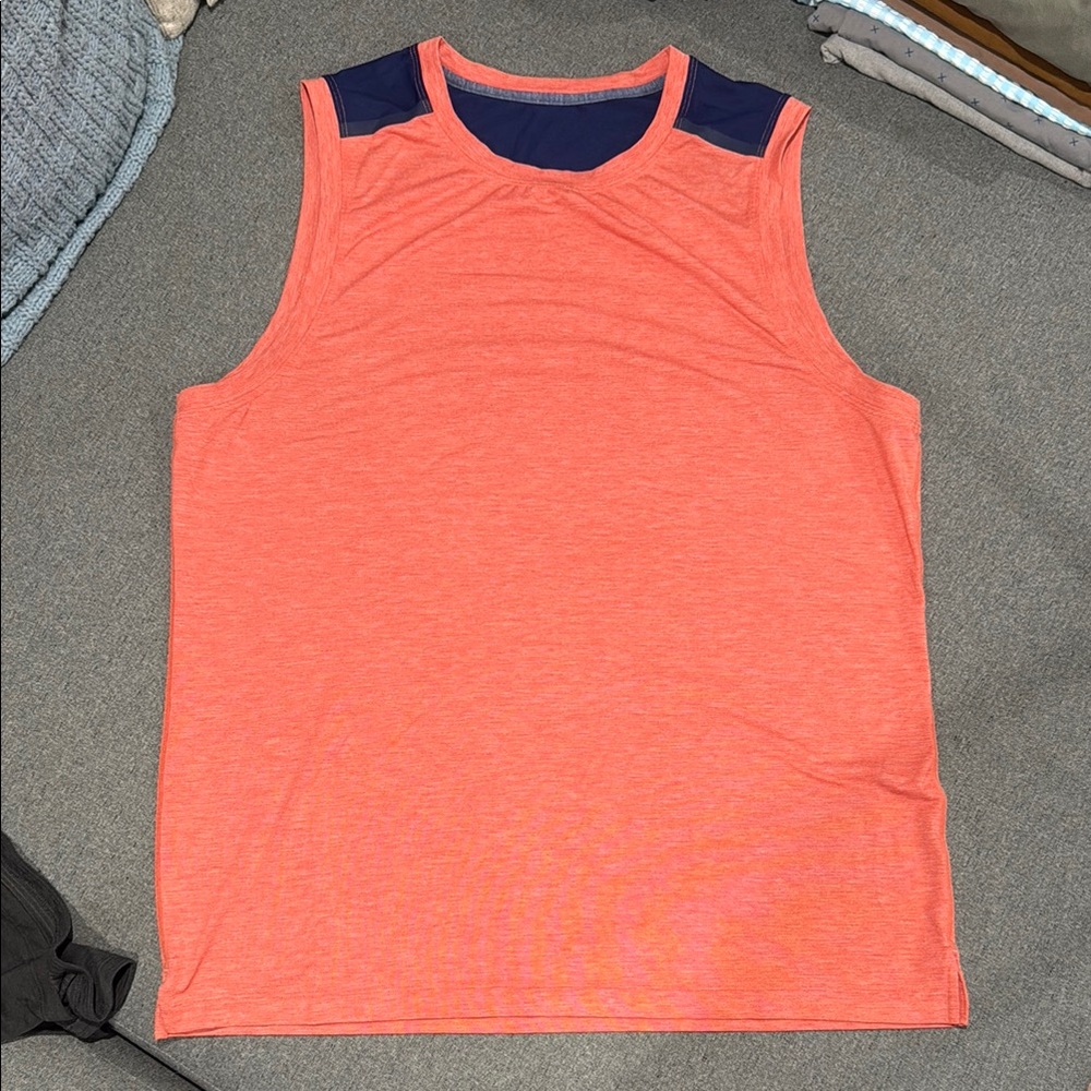 lululemon athletica Coral and Navy Tank Top